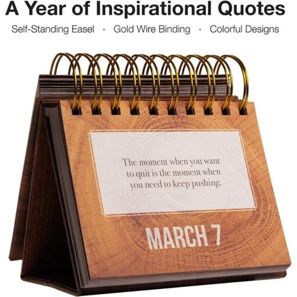 Global PrintedProducts Motivational &Inspirational Perpetual Daily Flip Calendar - Picture 2 of 6